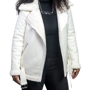 Faux Leather Biker Jacket